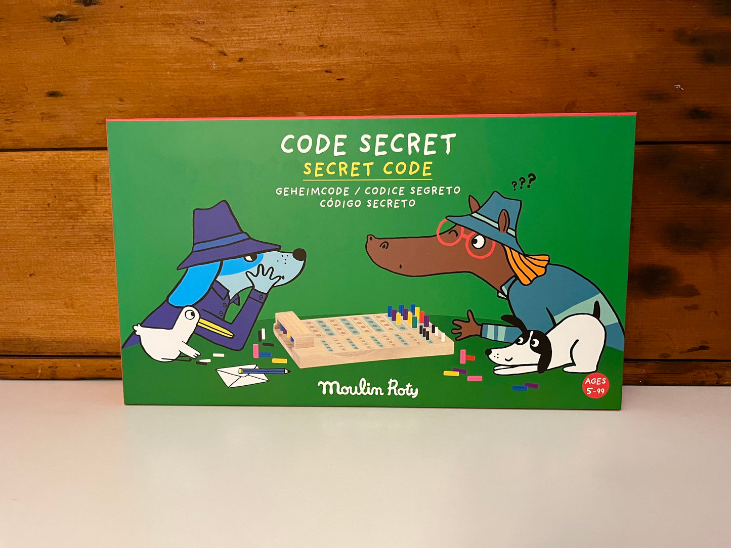 Wooden Family Game - HIDDEN SECRET CODE