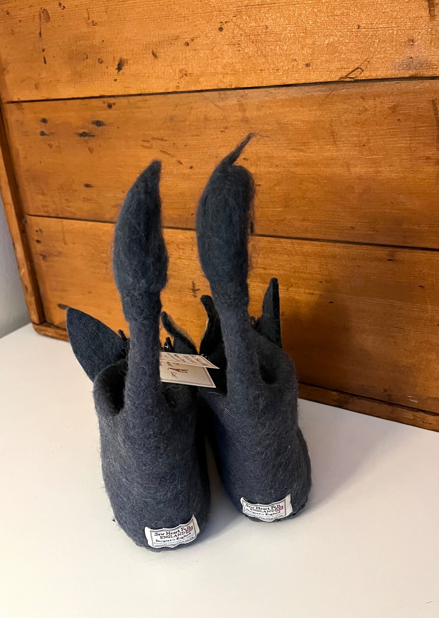 Children’s Wool Felt SLIPPERS - DARCY DONKEY, 5 sizes