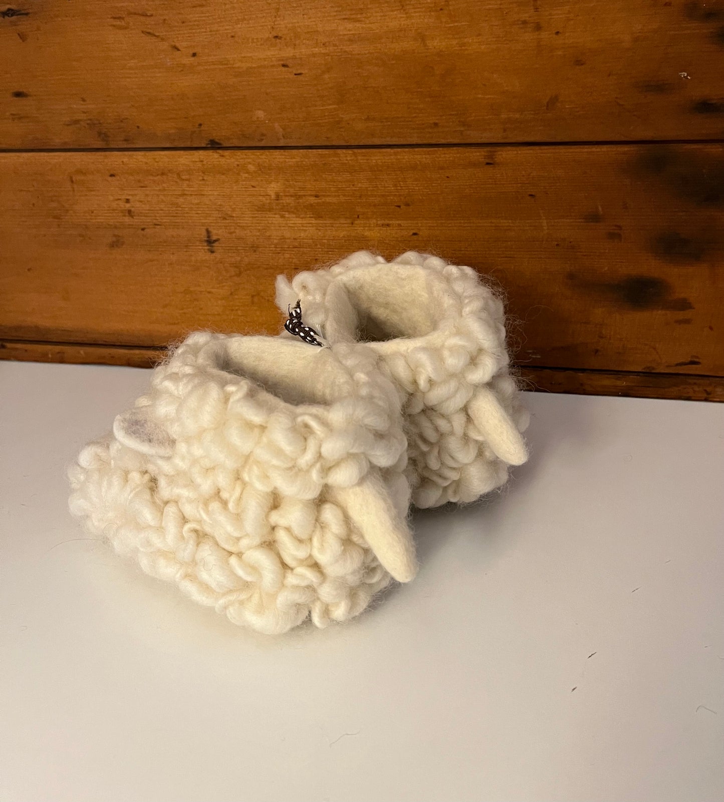 Children’s Wool Felted SLIPPERS - SHEEPY SHEEP, 5 sizes