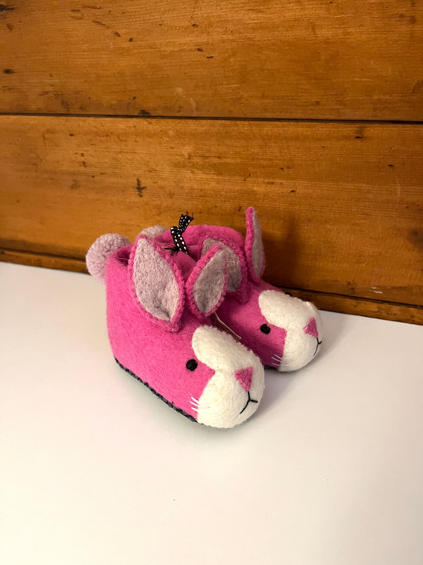 Children’s Wool Felt SLIPPERS - ROSIE RABBIT, 5 sizes