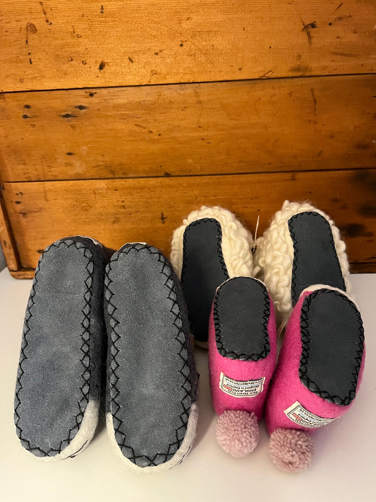 Children’s Wool Felt SLIPPERS - ROSIE RABBIT, 5 sizes