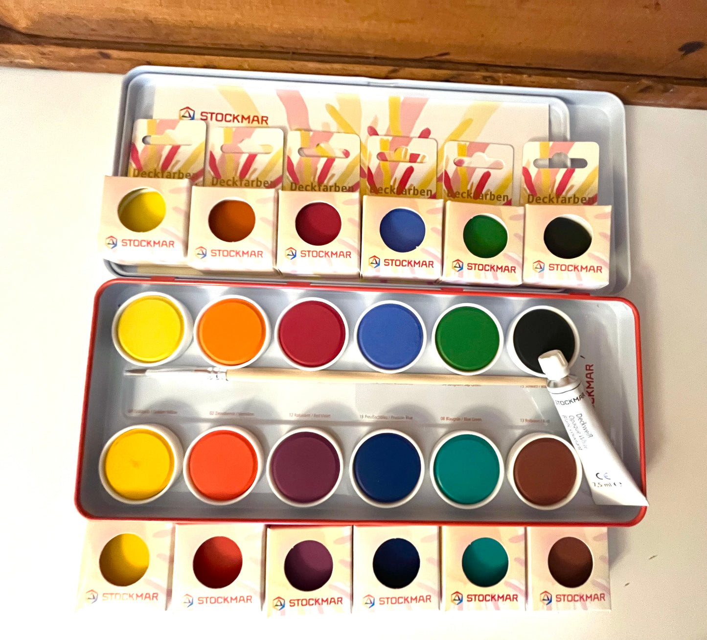 Replacement individual PAINT COLOUR DISKS for Painting Tin Set