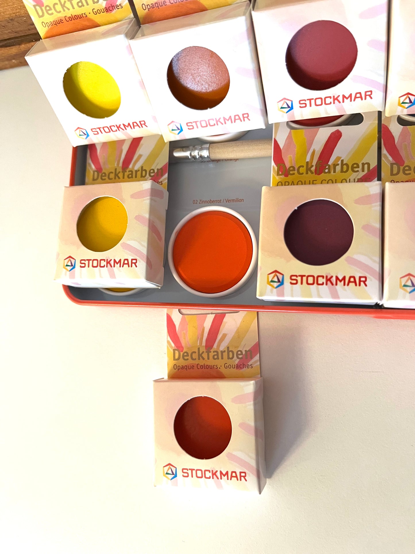 Replacement individual PAINT COLOUR DISKS for Painting Tin Set