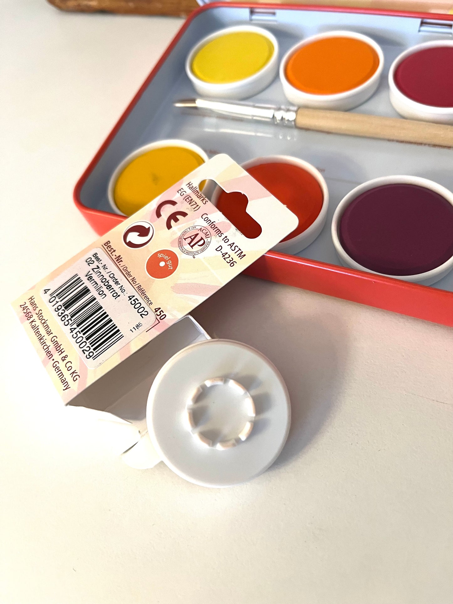 Replacement individual PAINT COLOUR DISKS for Painting Tin Set