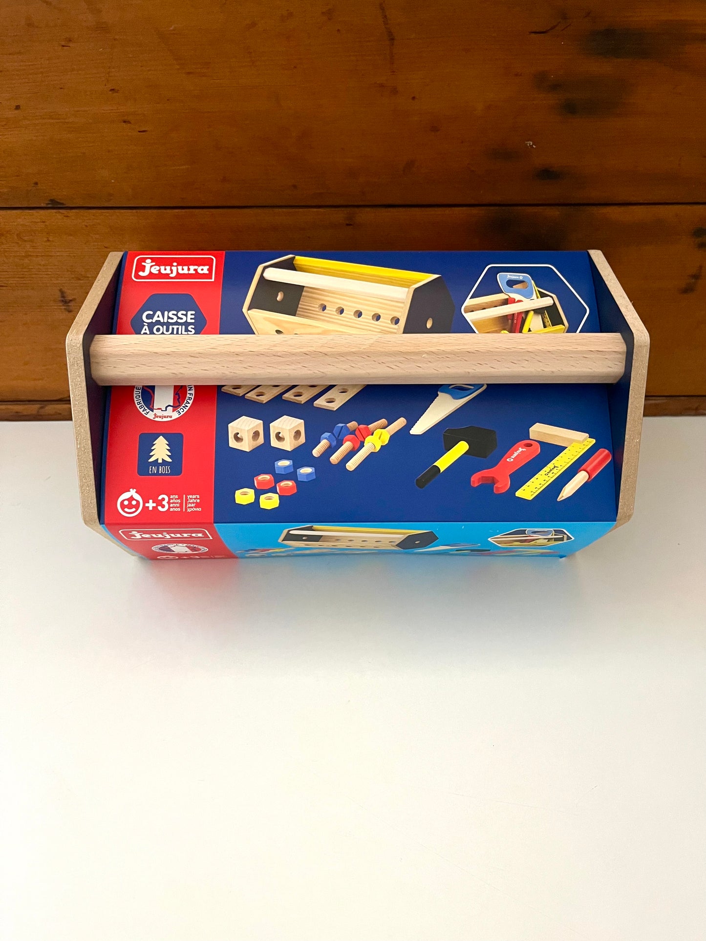 Wooden TOOL BOX and TOOLS, Perfect to carry!