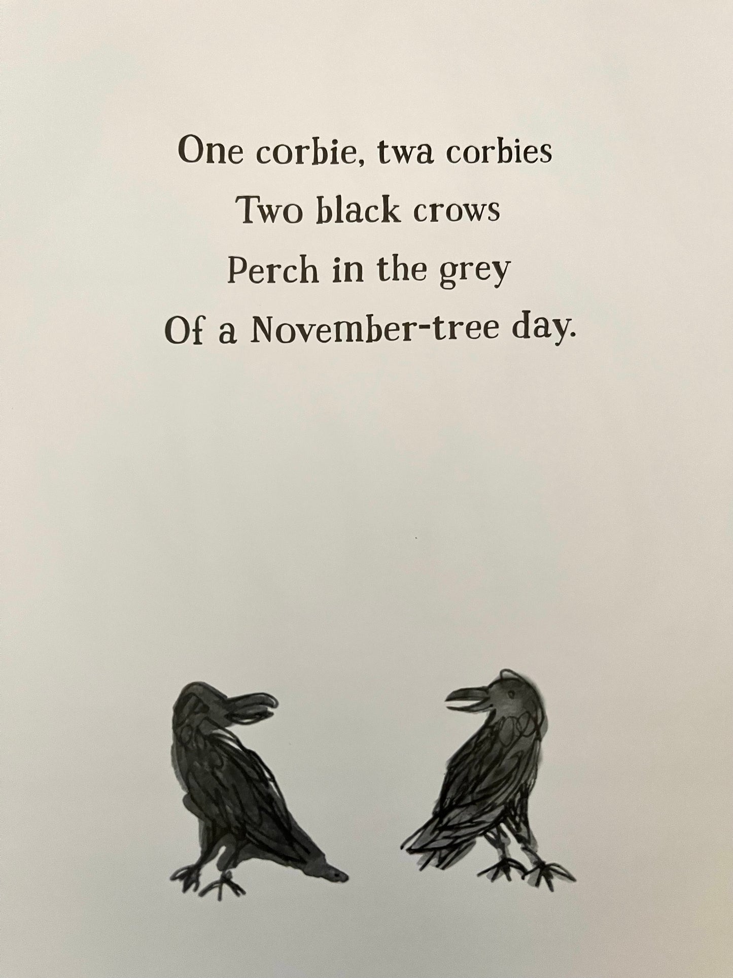 Children’s Picture Book - TWO CROWS, a lyrical counting story