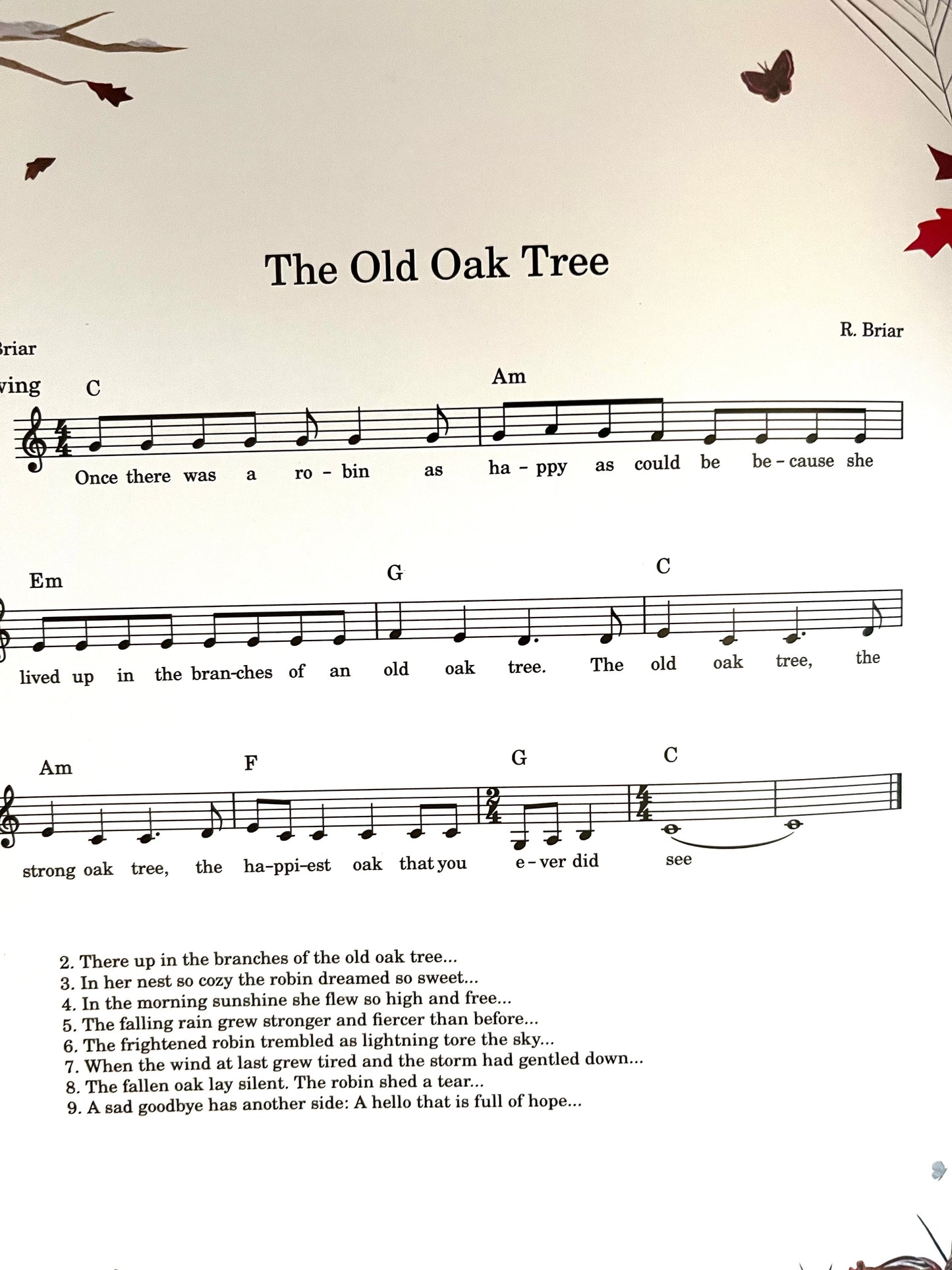 Children's Picture Book - THE OLD OAK TREE