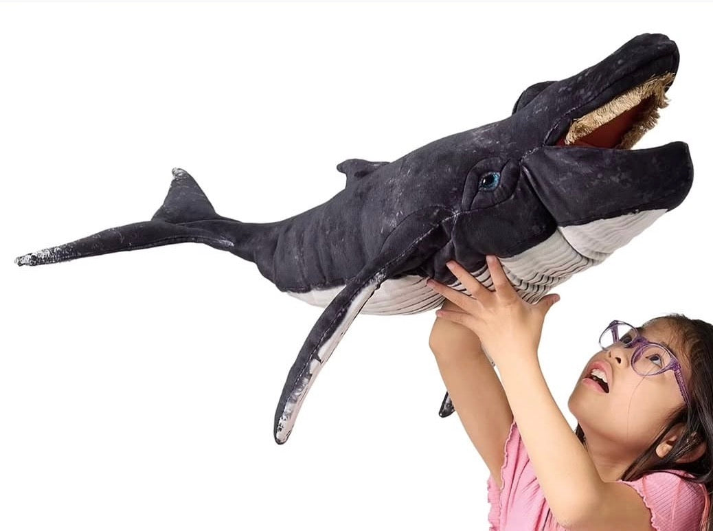 Soft Puppet Toy - HUMPBACK WHALE Hand Puppet, very Large!