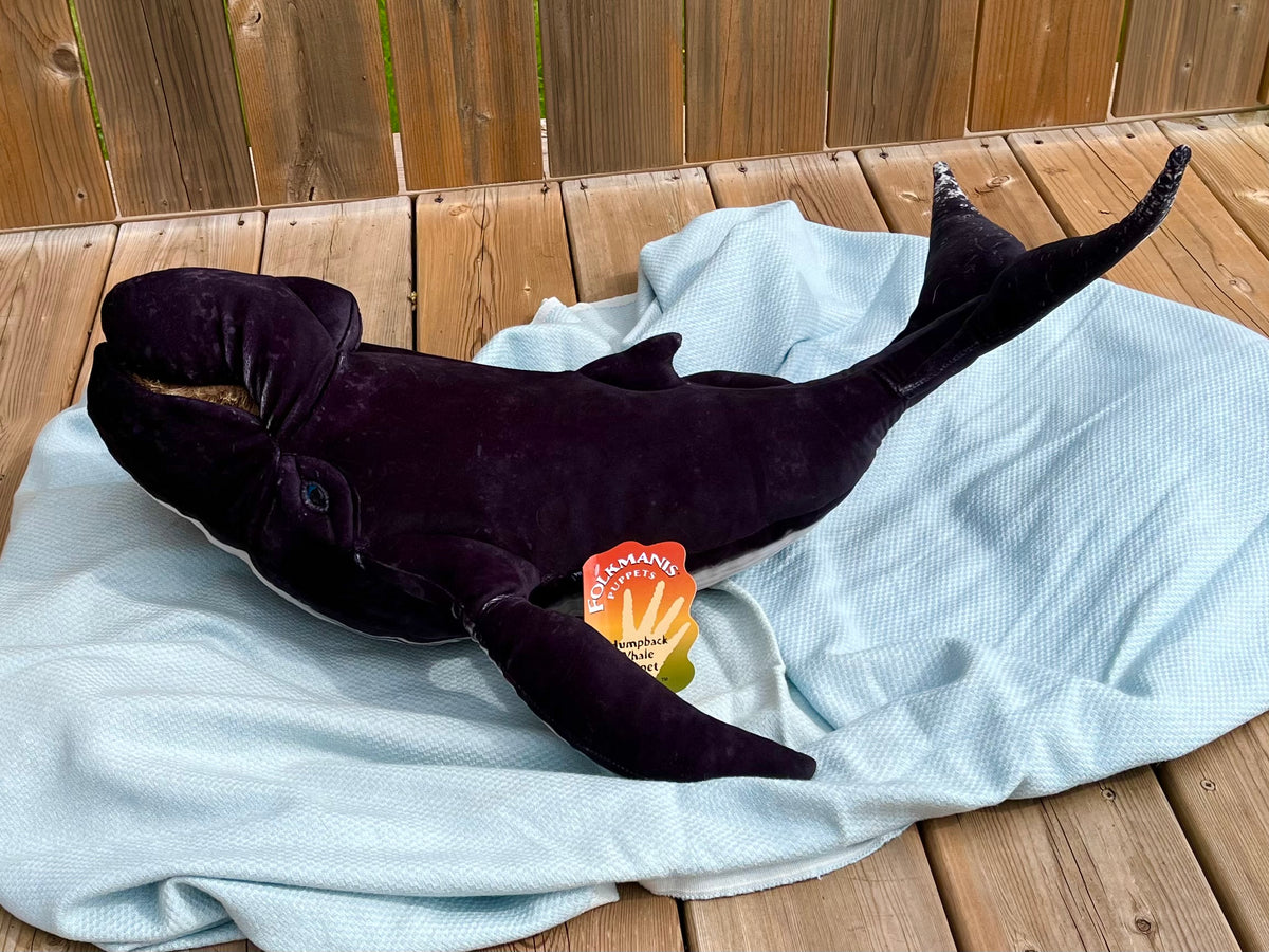Soft Puppet Toy - HUMPBACK WHALE Hand Puppet, very Large!