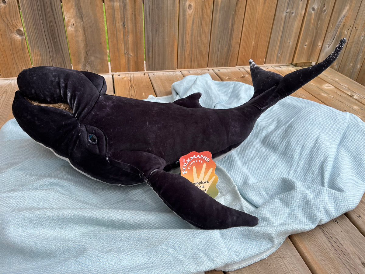 Soft Puppet Toy - HUMPBACK WHALE Hand Puppet, very Large!