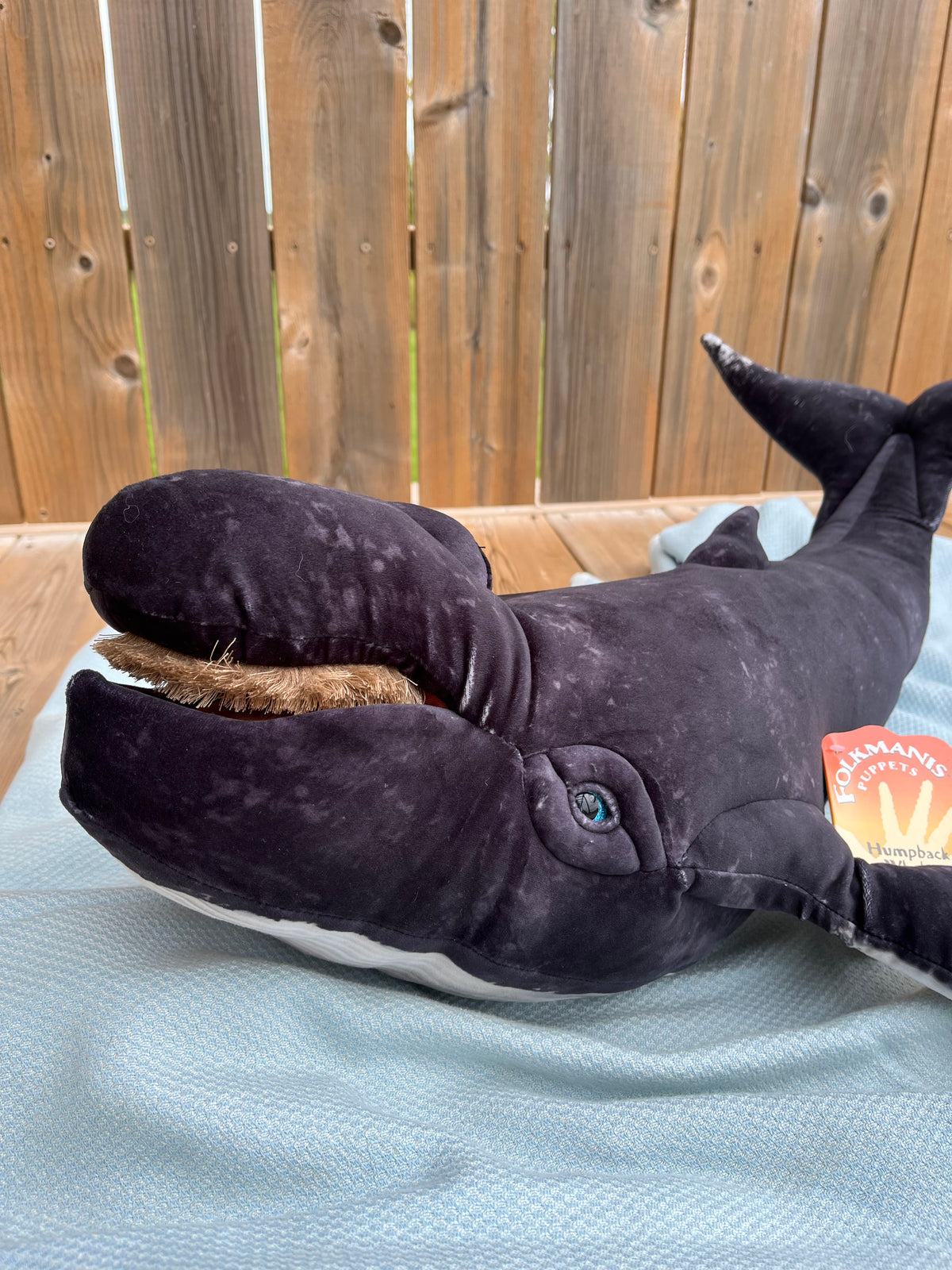 Soft Puppet Toy - HUMPBACK WHALE Hand Puppet, very Large!