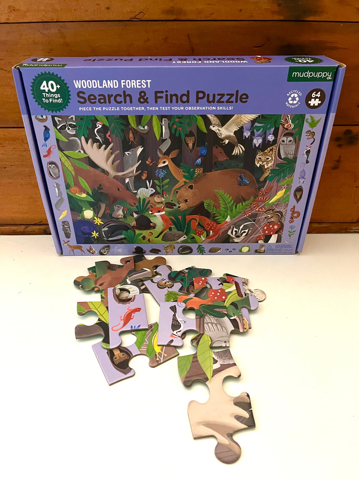 Educational Puzzle - WOODLAND FOREST, A Search and Find Puzzle!