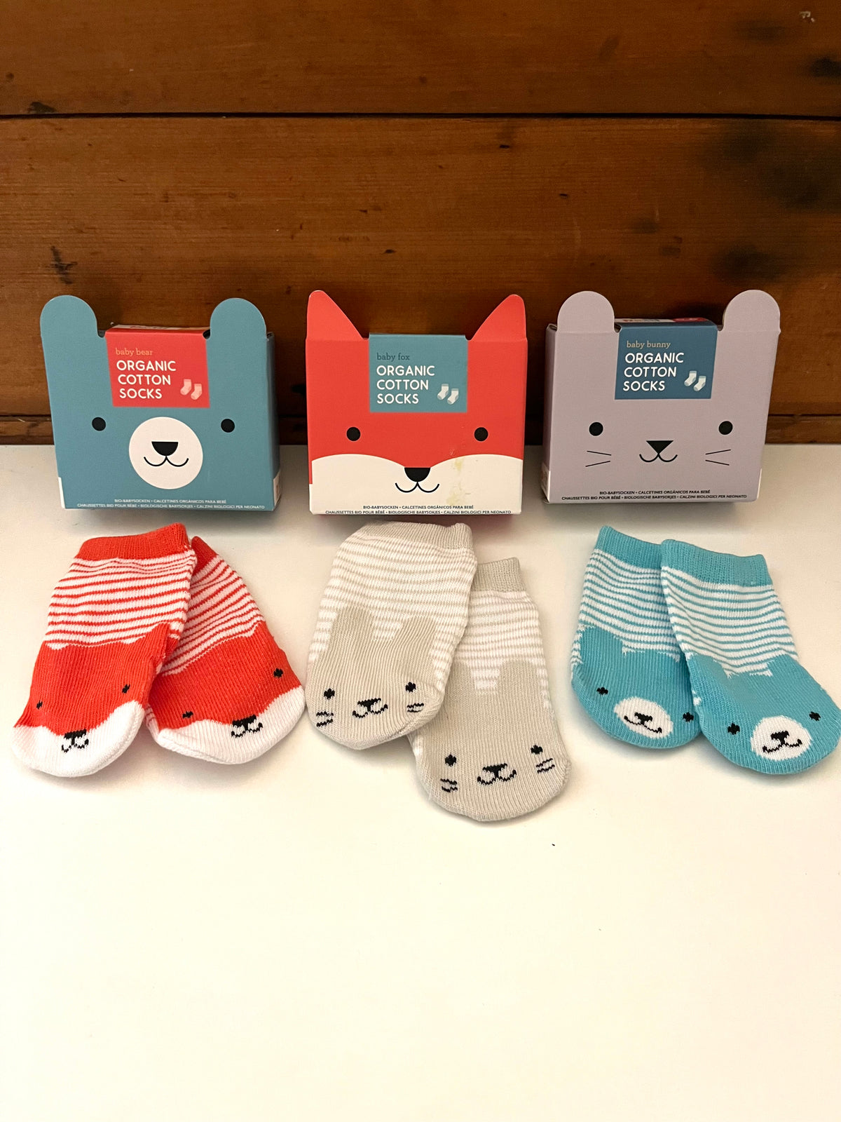 Baby Gear - BABY SOCKS, all organic cotton, 3 cute choices!