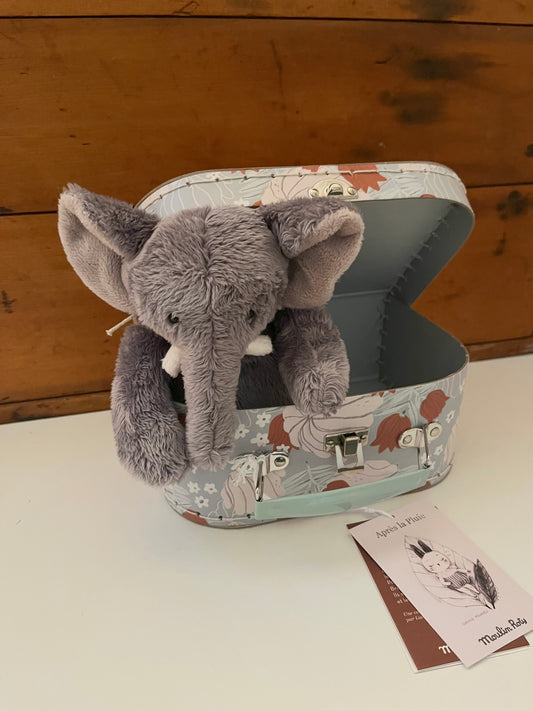 Soft Stuffed Animal Set - ELEPHANT in a SUITCASE!