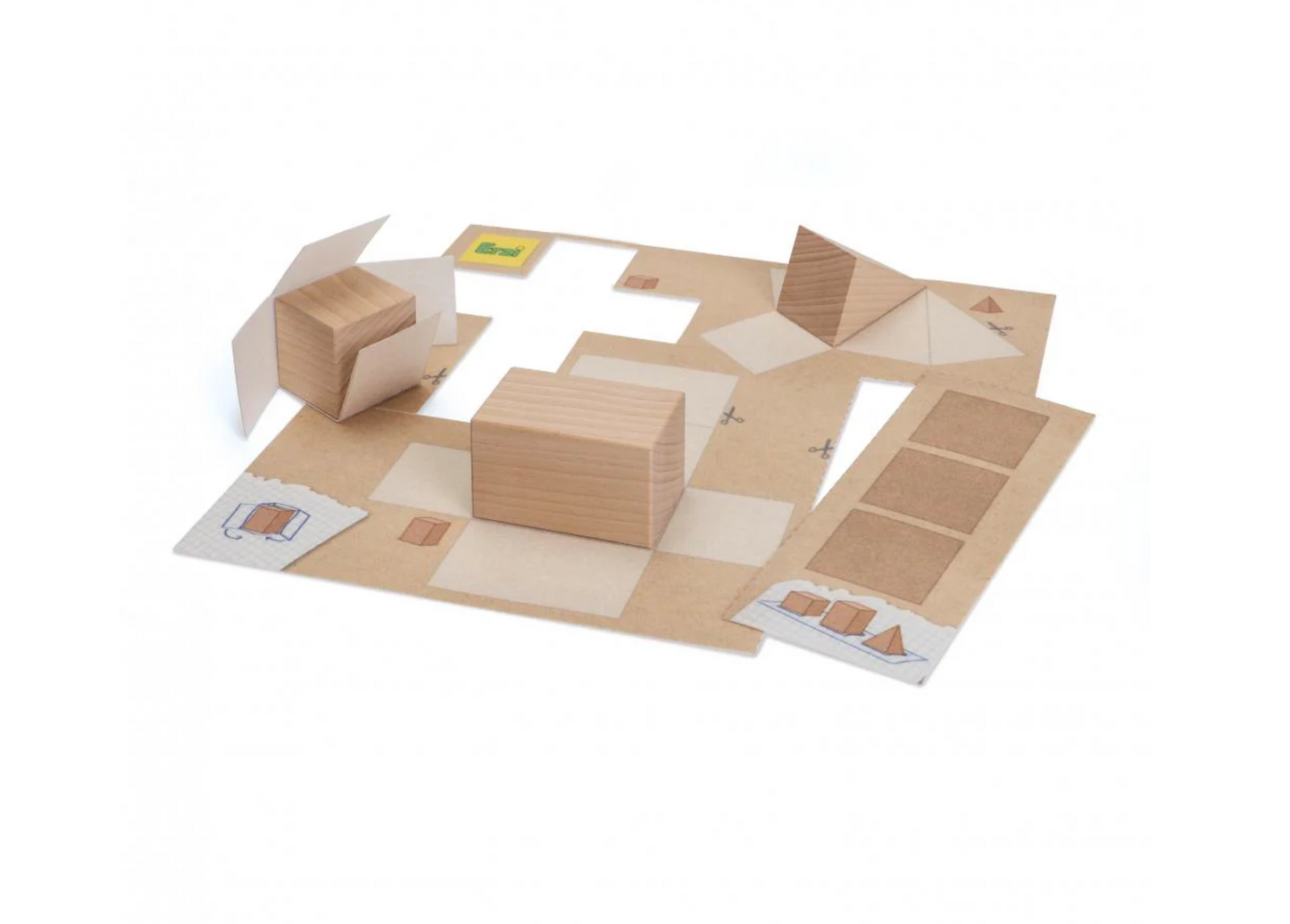 Educational Wooden Set - GEOMETRICAL SHAPES, Mathematical Learning Tool!