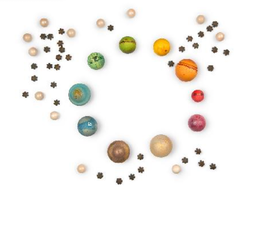 Wooden Toy - Grapat's DEAR UNIVERSE, 10 Big PLANETS and 35 Little STARS!