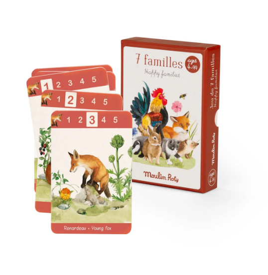 Activity Set - HAPPY FAMILIES, Matching Card Game