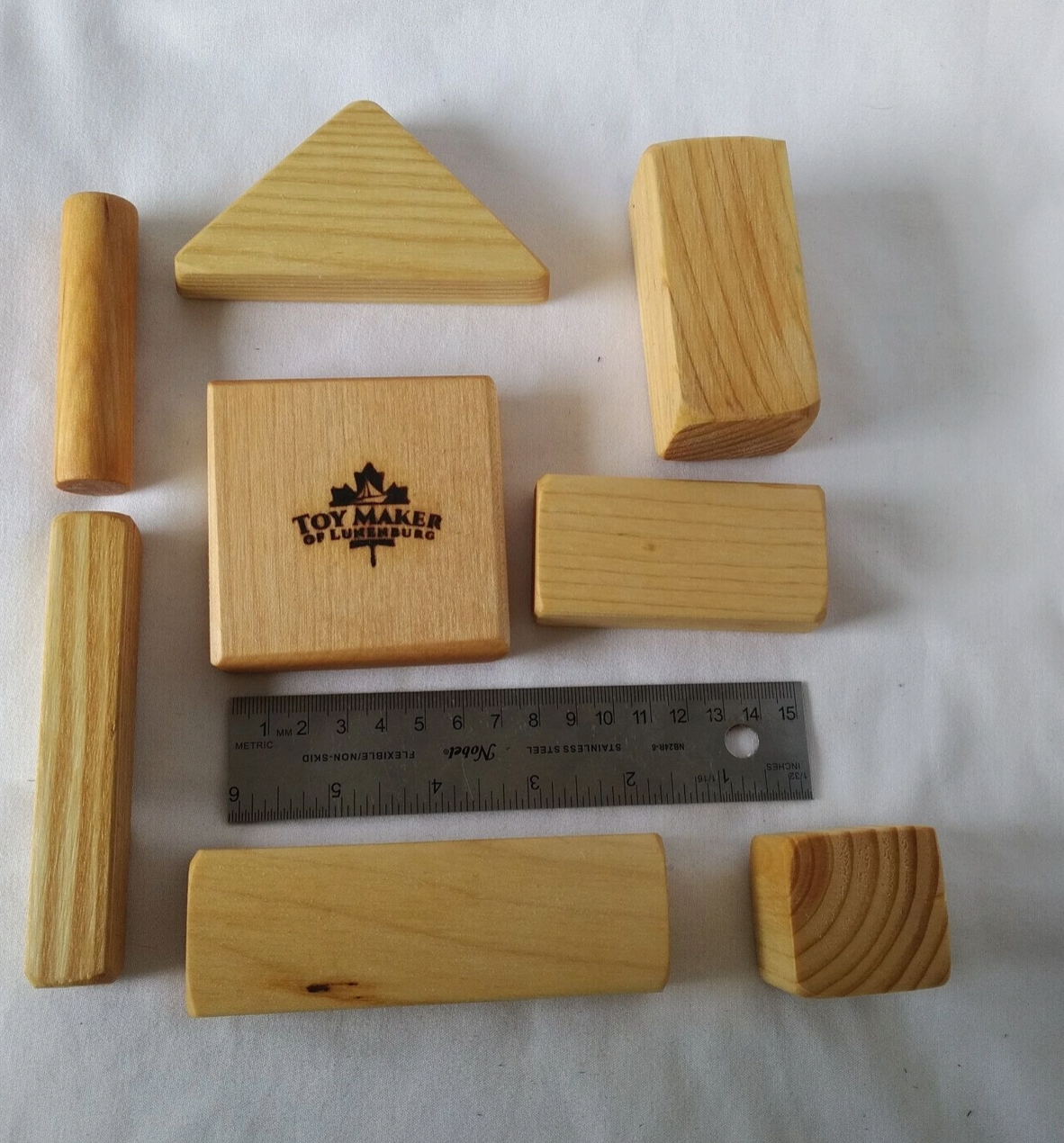 Wooden Toy Set - BUILDING BLOCKS, 40 pieces!