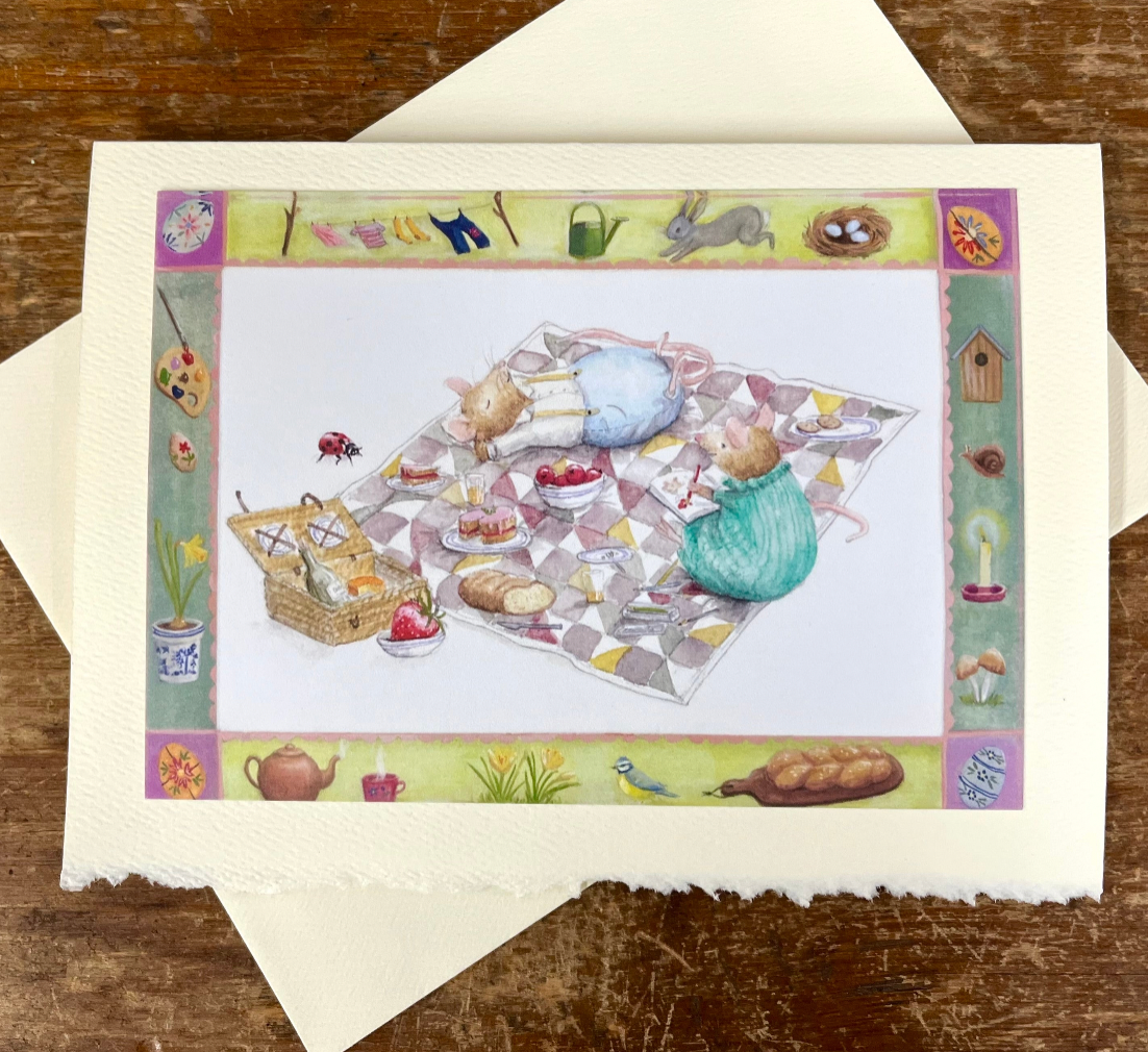 Greeting Card - Mhairi Hellbrandt’s DELIVERING MAIL