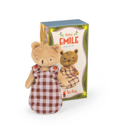 Soft Stuffed Doll  - Les Minouchkas BABY EMILE,  Baby Bear
