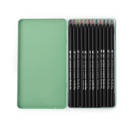 Colouring Pencils, Art - 12 MULTI-COLOURED PENCILS