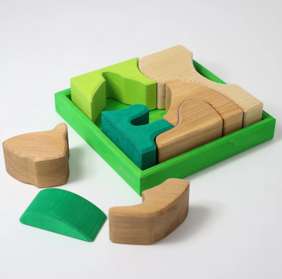 Wooden Puzzle Set - SQUIRREL, 8 large pieces