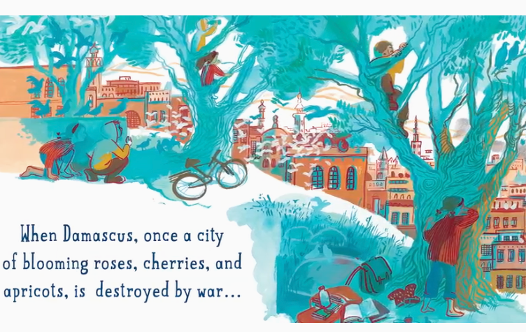 Educational Picture Book - NOUR'S SECRET LIBRARY... A Memoir of Hope in Wartime