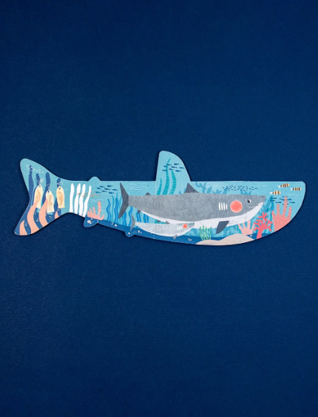 Educational Puzzle - BLUE🐳(WHALE), 7 little reversible puzzles!