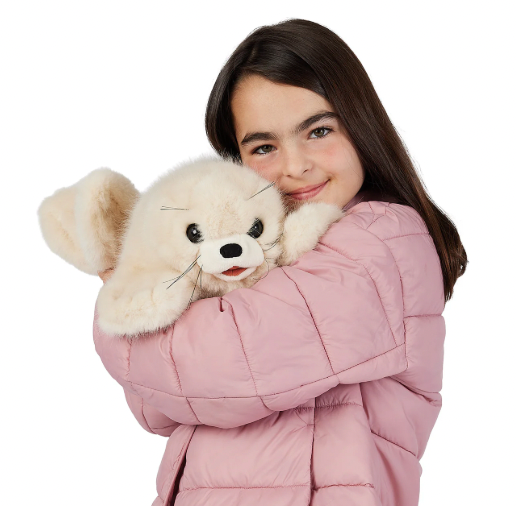 Soft Puppet Toy - BABY HARP SEAL Hand Puppet (Large)