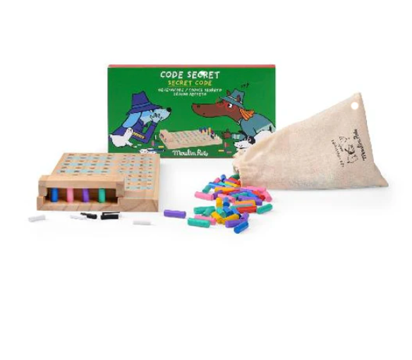 Wooden Family Game - HIDDEN SECRET CODE