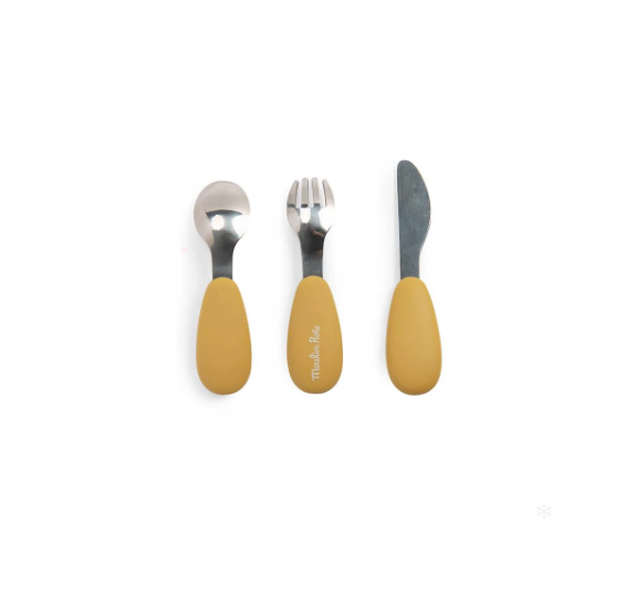 Stainless Steel BABY CUTLERY SET, 3 pieces!