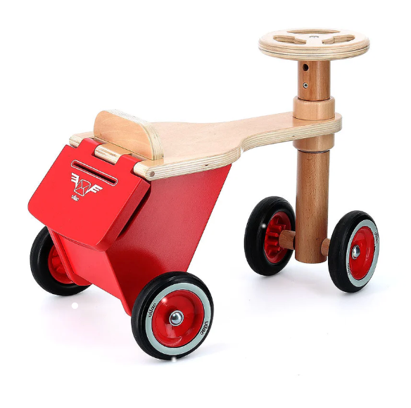 RIDE-ON Push TRICYCLE, All Wood with mail box!
