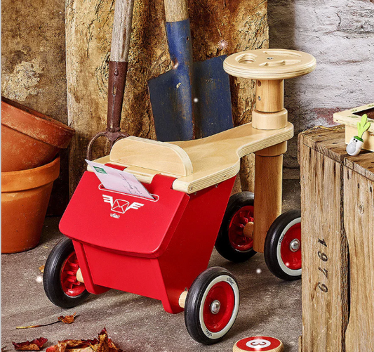 RIDE-ON Push TRICYCLE, All Wood with mail box!