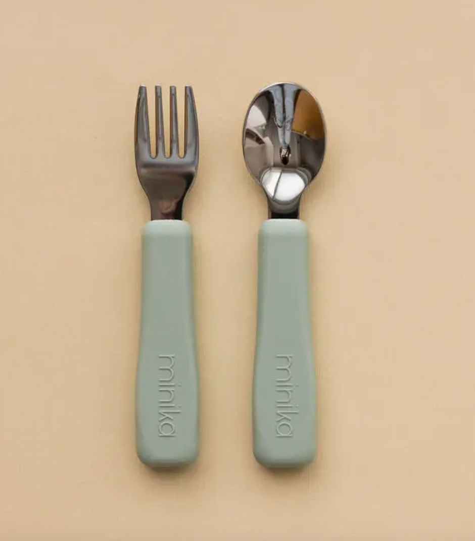 Baby Gear - Minika CUTLERY Set for Baby, 2 colour choices!