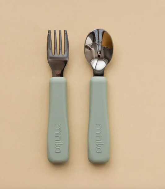 Baby Gear - Minika CUTLERY Set for Baby, 2 colour choices!