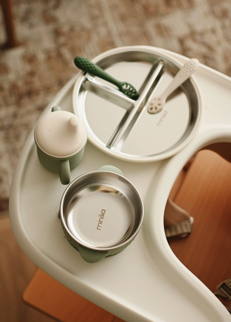 Baby Gear - Minika STAINLESS BOWL, with suction base