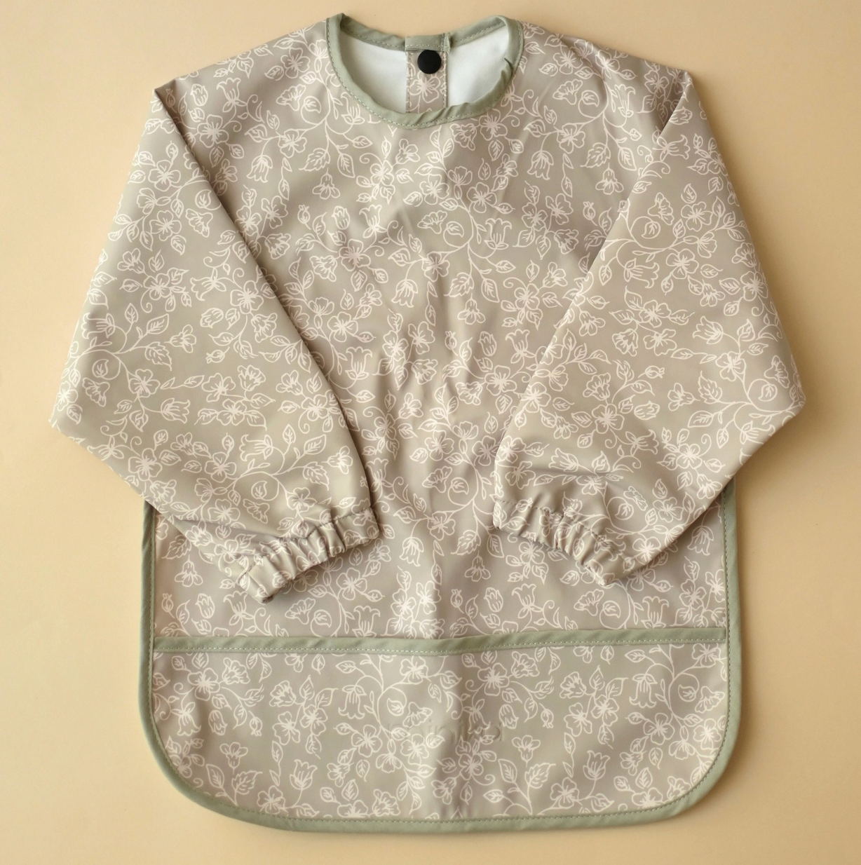 Baby Gear - Minika Best EATING BIB, with LONG SLEEVES, 2 print choices!
