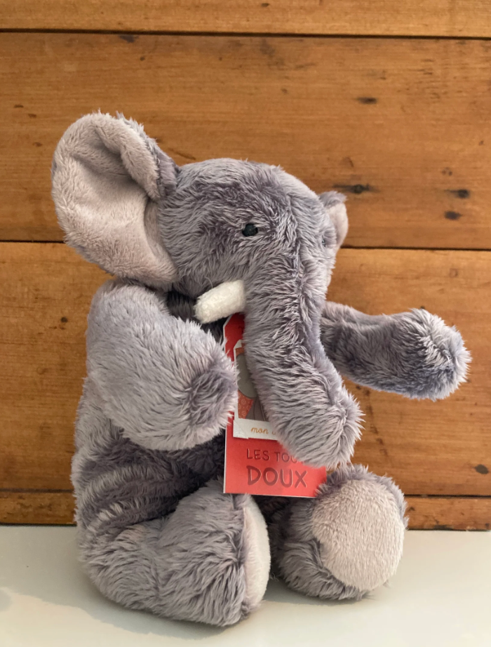 Soft Stuffed Animal Set - ELEPHANT in a SUITCASE!