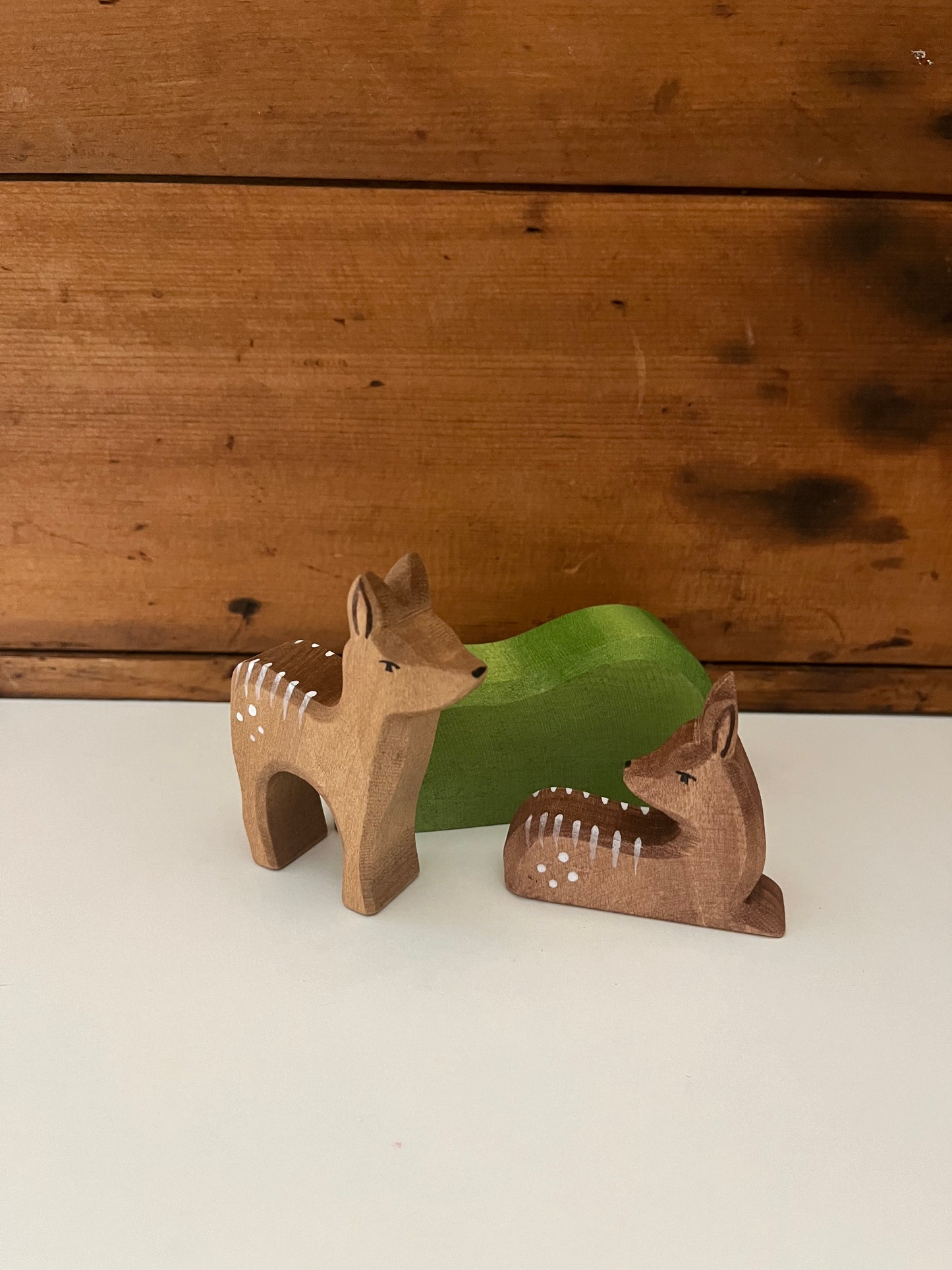 Wooden Dollhouse Play - DEER, LITTLE FAWN - Lying