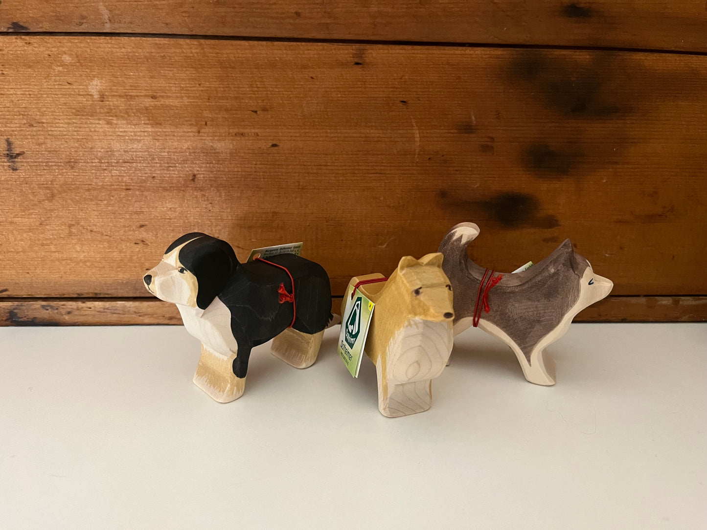 Wooden Dollhouse Play - COLLIE DOG