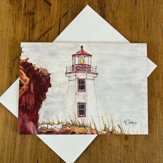 Greeting Card - Art from the Heart PEI NORTHCAPE LIGHTHOUSE