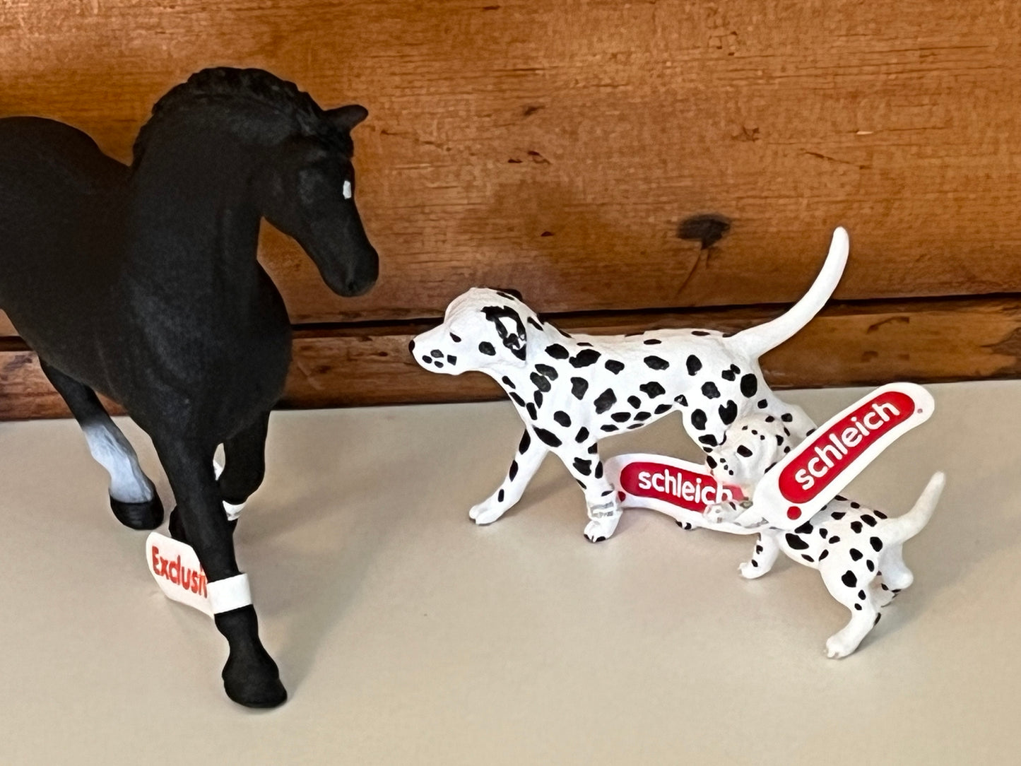 Farm Animals for Dollhouse Play - DALMATIAN DOGS by Schleich, 2 choices!