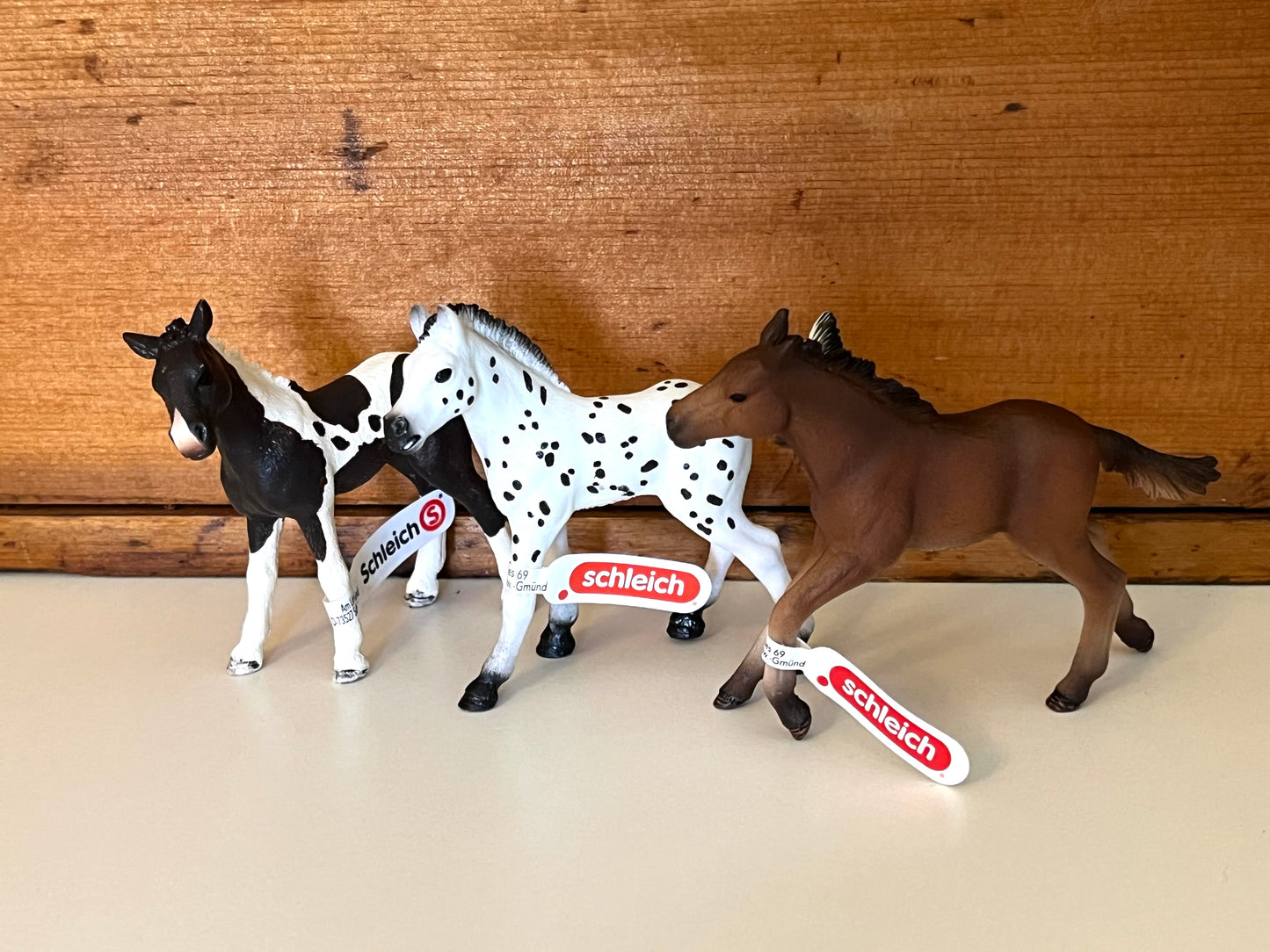 Farm Animals for Dollhouse Play - KNABSTRUPPER FOAL by Schleich