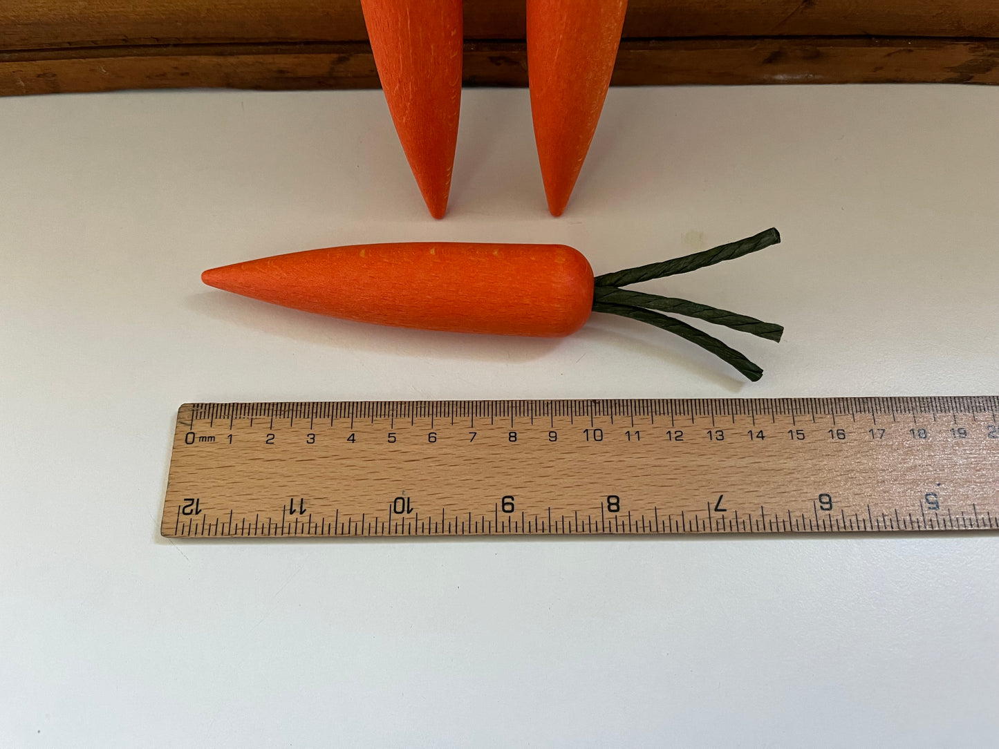 Kitchen Play Food - Wooden CARROTS, 3 pieces!