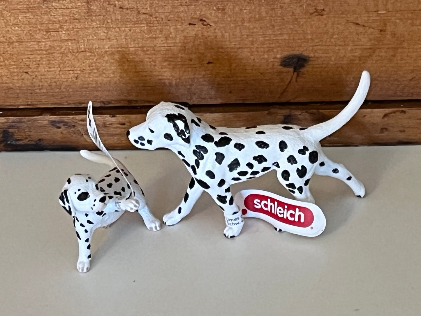 Farm Animals for Dollhouse Play - DALMATIAN DOGS by Schleich, 2 choices!