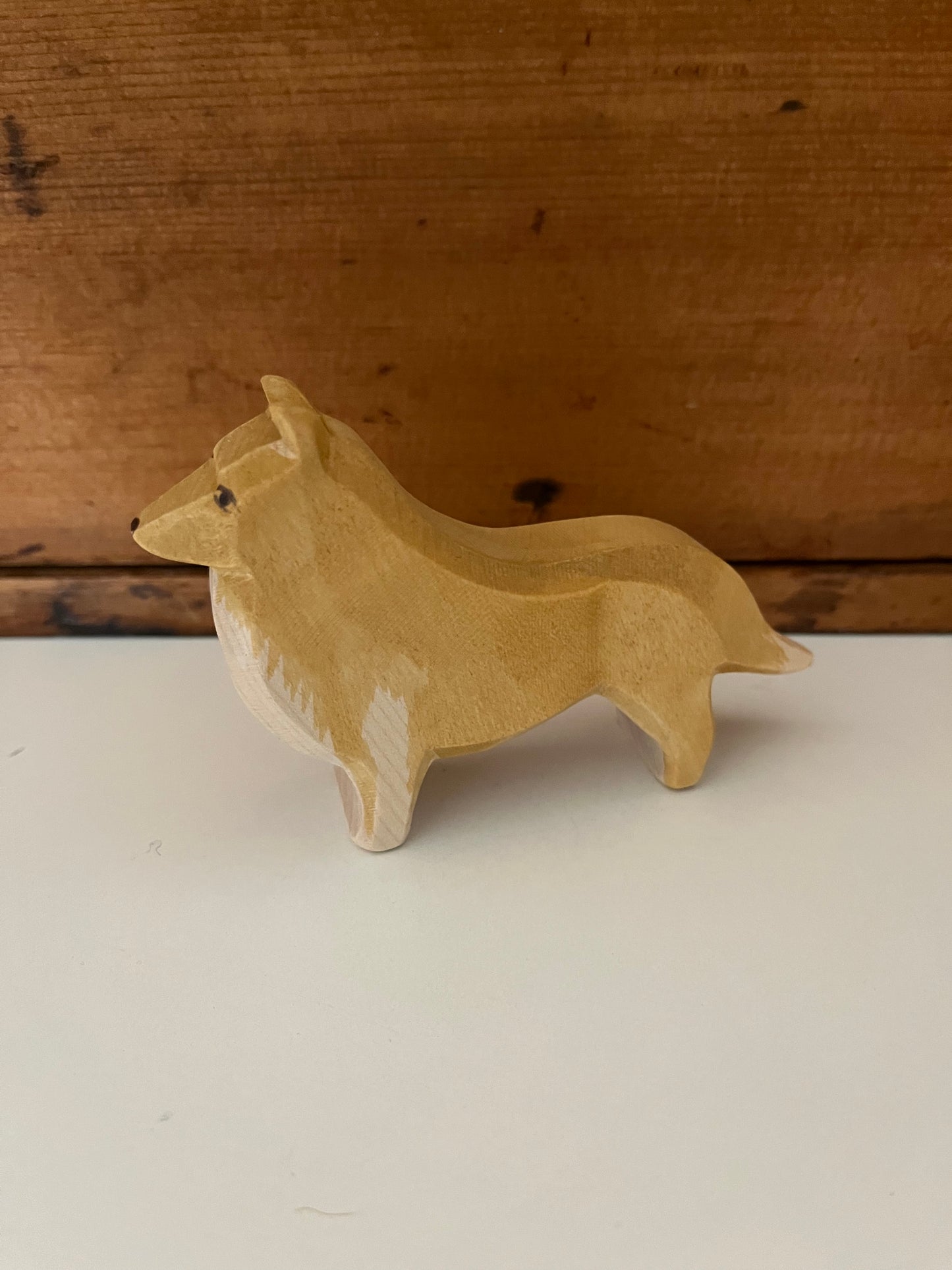 Wooden Dollhouse Play - COLLIE DOG