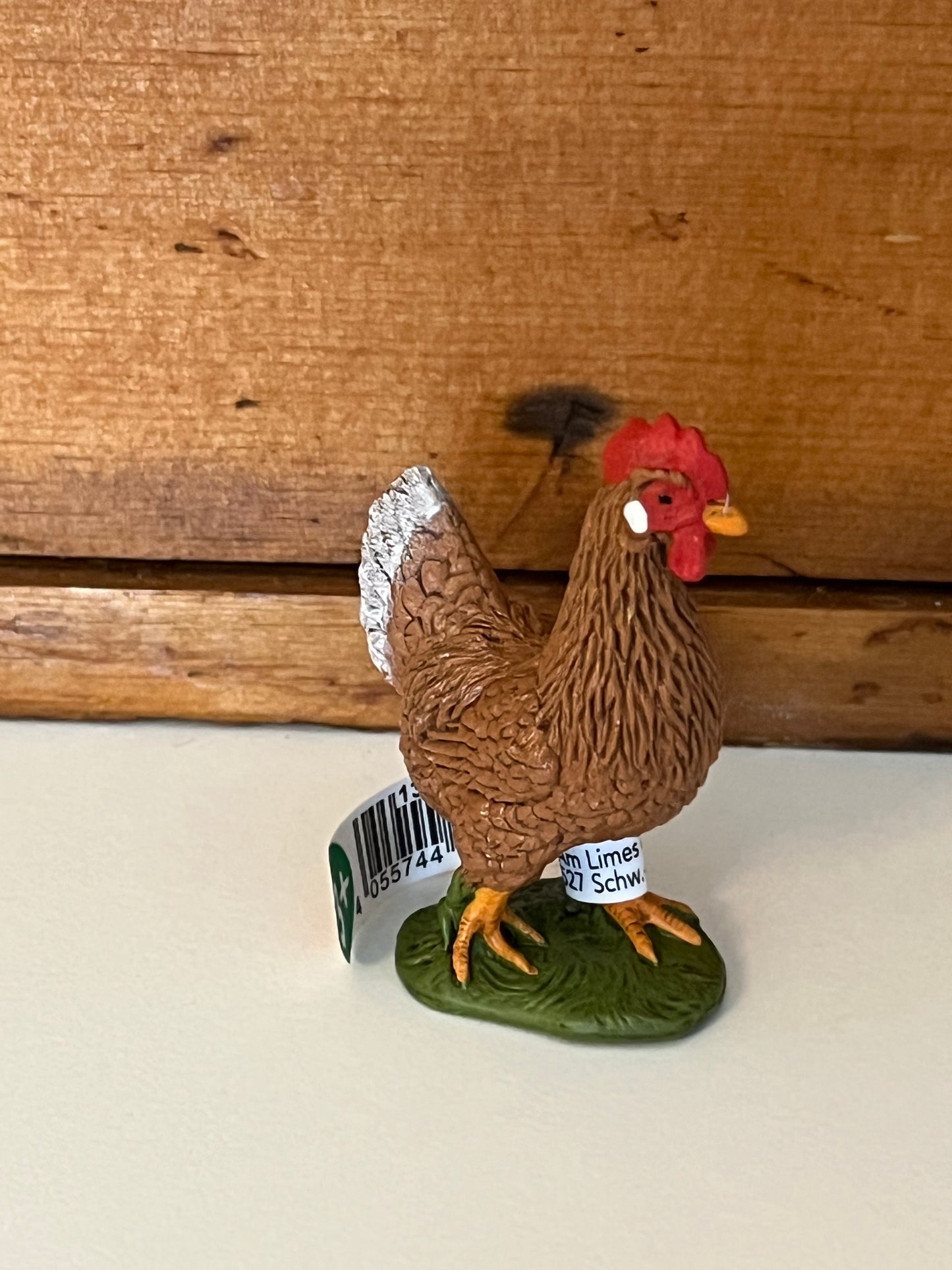 Farm Animals for Dollhouse Play - ROOSTER and HEN by Schleich, 2 choices!