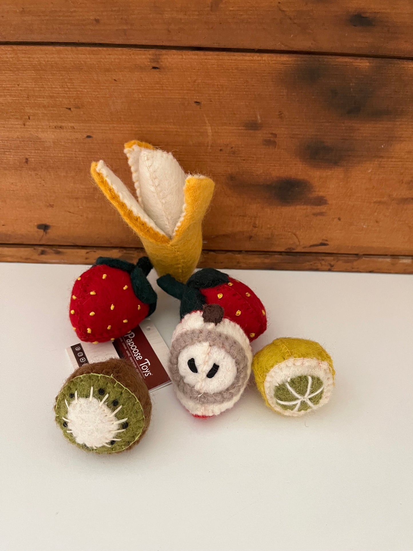 Kitchen Play Food - Wool Felted FRUIT SET, 6 Fruit pieces!