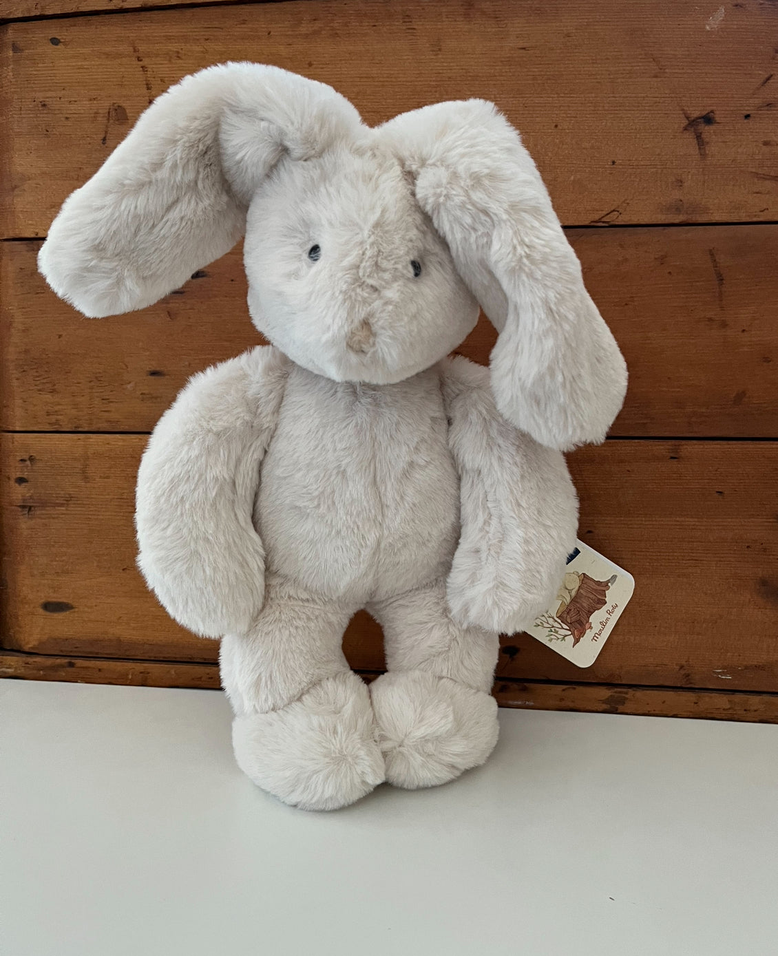 Soft Stuffed Animal for Baby - RABBIT, Lop-eared CREAM Lapin Loison!