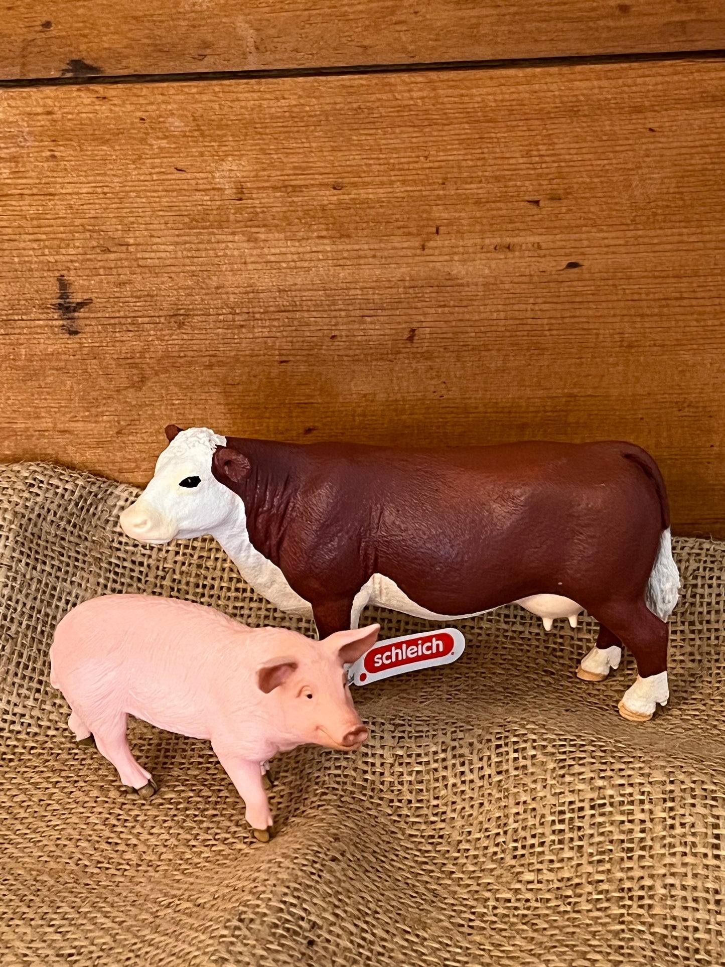 Farm Animals for Dollhouse Play - HEREFORD COW by Schleich